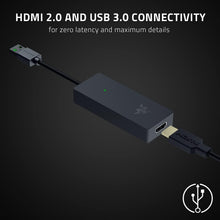 Load image into Gallery viewer, Razer Ripsaw X USB Capture Card w/Camera Connection: 4K 30FPS - OBS &amp; Streamlabs Compatible - for Streaming, Gaming, Video Conference, Zoom, Teams - HDMI 2.0 &amp; USB 3.0 - Compact Design - Plug &amp; Play
