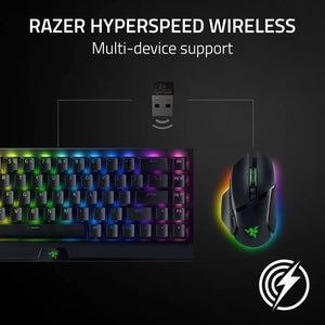 Razer Basilisk V3 Pro Customizable Wireless Gaming Mouse: Fast Optical Switches Gen-3 - HyperScroll Tilt Wheel - Chroma RGB - 11 Programmable Buttons - Focus Pro 30K Sensor - Classic Black