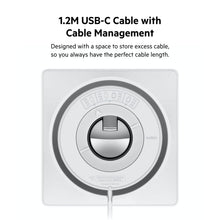 Load image into Gallery viewer, Belkin Apple Watch Charger - Fast Wireless Charging Pad - Travel Charger with Nightstand Mode - MagSafe Charging Station W/USB-C Cable Included for Apple Watch (All Models) - White
