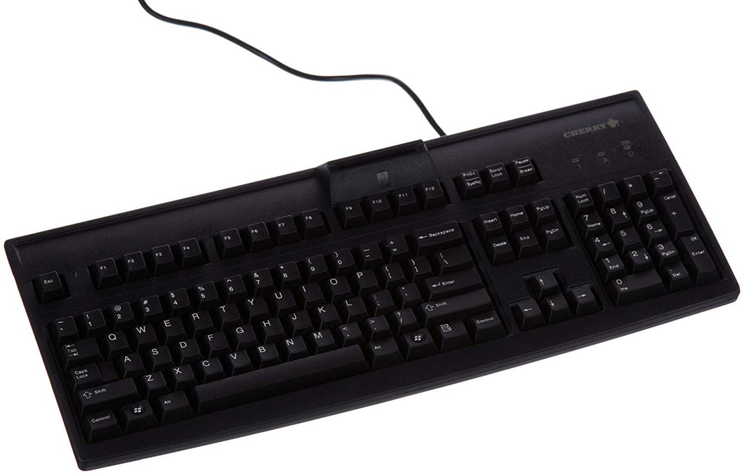 Cherry G83-6744LUAUS-2 POS Keyboard with USB Interface and Smart Card Reader, 18