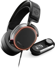 Load image into Gallery viewer, SteelSeries Arctis Pro + GameDAC Wired Gaming Headset - Certified Hi-Res Audio - Dedicated DAC and Amp - for PS5/PS4 and PC - Black
