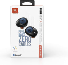 Load image into Gallery viewer, JBL Tune 125TWS True Wireless In-Ear Headphones - Pure Bass Sound, 32H Battery, Bluetooth, Fast Pair, Comfortable, Wireless Calls, Music, Native Voice Assistant (Blue)

