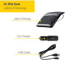 Load image into Gallery viewer, Jabra 100-46000000-02 Freeway Bluetooth In-Car Speakerphone (U.S. Retail Packaging),Black
