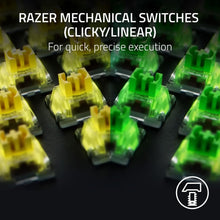 Load image into Gallery viewer, Razer BlackWidow V4 Mechanical Gaming Keyboard: Green Switches Tactile &amp; Clicky - Chroma RGB - 6 Dedicated Macro Keys - Magnetic Wrist Rest - Doubleshot ABS Keycaps - Multi-Function Roller &amp;Media Keys
