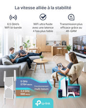 Load image into Gallery viewer, TP-Link RE405BE - BE6500 WLAN Signal Booster 7 Dual Band 6.5 Gbit/s with 2.5GbE Connection and EasyMesh Compatibility
