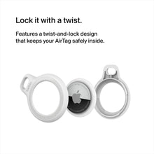 Load image into Gallery viewer, Belkin Apple AirTag Secure Holders with Key Ring - Durable, Scratch-Resistant Case with Open Face &amp; Raised Edges
