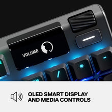 Load image into Gallery viewer, SteelSeries Apex 7 Mechanical Gaming Keyboard – OLED Smart Display – USB Passthrough and Media Controls – Tactile and Clicky – RGB Backlit (Blue Switch)

