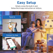 Load image into Gallery viewer, Etekcity ESL100 Smart Light Bulb Works with Alexa, Google Home and IFTTT, 4 Count (Pack of 1), 9W (60W Equivalent), 806LM, 2700K, No Hub Required, 4 Pack
