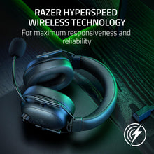 Load image into Gallery viewer, Razer BlackShark V2 HyperSpeed Wireless Gaming Headset: 280g Lightweight - THX Spatial Audio - Bendable Mic - 50mm Drivers - 2.4GHz, Bluetooth or USB - 70 Hr Battery w/USB Type C Charging - Black
