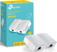 Load image into Gallery viewer, TP-LINK TL-PA4010KIT AV600 Nano Powerline Adapter Starter Kit, up to 500Mbps(Renewed)
