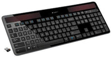 Load image into Gallery viewer, Logitech K750 Wireless Solar Keyboard for Windows Solar Recharging Keyboard Black, Not for Mac (Windows Black) (Renewed)
