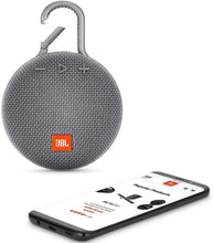 Load image into Gallery viewer, JBL CLIP 3 %2D Waterproof Portable Bluetooth Speaker %2D Gray %28Renewed%29
