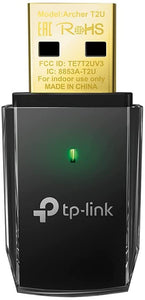 TP-Link Archer T2U 11AC USB WiFi Adapter - Dual Band 2.4G/5G AC600 Wireless Network Card, WiFi Dongle, Mini size, Supports Windows (XP/7/8/8.1/10), Mac OS (10.7~10.14)