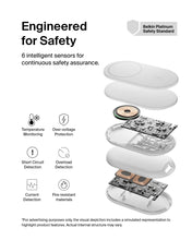 Load image into Gallery viewer, Belkin 3-in-1 MagSafe-Compatible iPhone Charger 15W, Foldable Magnetic Qi2-Certified Wireless Charging Station for iPhone 16, Apple Watch Series 10, AirPods 4, and More
