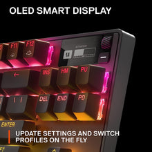 Load image into Gallery viewer, New SteelSeries Apex Pro TKL 2023 Ed.- World's Fastest Mechanical Gaming Keyboard - Adjustable Actuation - Esports Tenkeyless - OLED Screen - RGB - PBT Keycaps - USB-C
