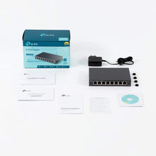 Load image into Gallery viewer, TP-Link 8-Port Gigabit Ethernet Easy Smart Switch | Unmanaged Pro | Plug and Play | Desktop | Sturdy Metal w/Shielded Ports | Limited Lifetime Replacement (TL-SG108E) (Renewed)
