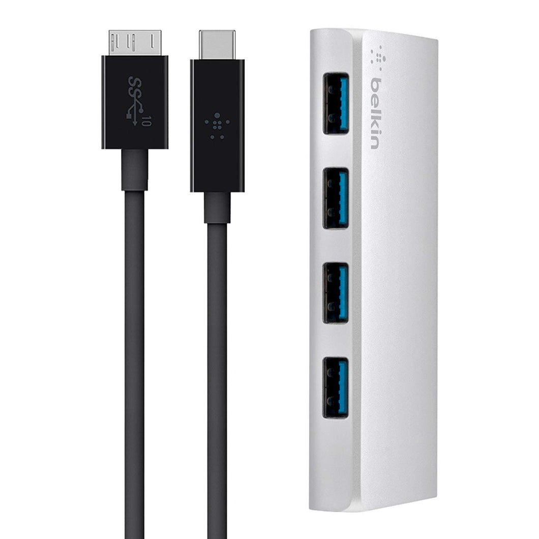 Belkin 3-Foot USB-C to USB-C (Type C to Type C) Thunderbolt 3 Cable, Compatible with Thunderbolt 3 and USB 3.1 (Renewed)