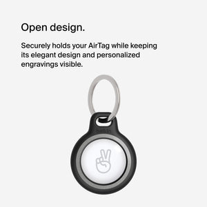 Belkin Apple AirTag Secure Holders with Key Ring - Durable, Scratch-Resistant Case with Open Face & Raised Edges