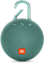 Load image into Gallery viewer, JBL JBLCLIP3TEAL Clip 3 Portable Waterproof Wireless Bluetooth Speaker - Teal, 6.5 X 4.3 X 2
