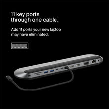 Load image into Gallery viewer, Belkin Connect 11-in-1 Universal USB-C Pro Dock w/ 3-Monitor Support, Silicon Motion Technology - Works with Mac, Windows, and Chromebook - 100W PD w/ 10Gbps Transfer Speeds &amp; 2.5Gbps Ethernet - Grey
