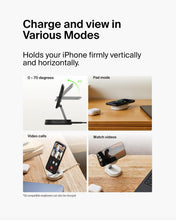 Load image into Gallery viewer, Belkin Convertible Magnetic Charging Stand 15W - MagSafe-Compatible Qi2-Certified Wireless Charging Station, iPhone Charger for Apple iPhone 16 Series, Airpods Pro, &amp; More
