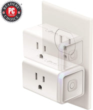 Load image into Gallery viewer, Kasa Smart Plug by TP-Link, Smart Home Wi-Fi Outlet works with Alexa, Echo, Google Home &amp; IFTTT,No Hub Required, Remote Control, 15 Amp, UL certified, 3-Pack (HS105P3),White

