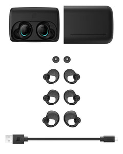 Bragi The Dash, App Enabled Headphones, Black (B1000)