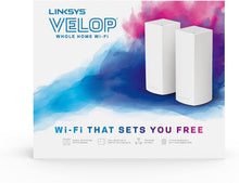 Load image into Gallery viewer, Linksys Velop Tri-Band AC4400 Whole Home WiFi Mesh System- 2-Pack (Coverage up to 4000 sq. ft) (Renewed)
