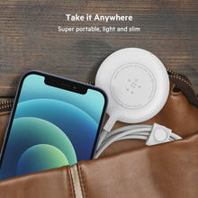 Load image into Gallery viewer, Belkin Magnetic Wireless Charger (Power Supply Not Included) Compatible with MagSafe with 2M (6ft) Extra-Long Cable Qi Charging Pad for iPhone 12,
