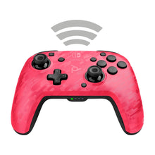 Load image into Gallery viewer, PDP Gaming Faceoff Deluxe Wireless Switch Pro Controller - Pink Camo / Camouflage - Officially Licensed by Nintendo - Customizable buttons, sticks, triggers, and paddles - Motion Sensing Controllers
