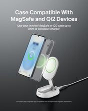 Load image into Gallery viewer, Belkin Convertible Magnetic Charging Stand 15W - MagSafe-Compatible Qi2-Certified Wireless Charging Station, iPhone Charger for Apple iPhone 16 Series, Airpods Pro, &amp; More
