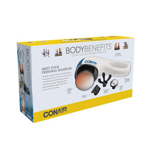 Load image into Gallery viewer, Conair Body Benefits Heated Body Massager, Hand Held Body Massager, 4 Massage Attachments Included
