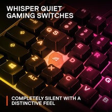 Load image into Gallery viewer, SteelSeries Apex 3 TKL RGB Gaming Keyboard – Tenkeyless Compact Form Factor - 8-Zone RGB Illumination – IP32 Water &amp; Dust Resistant – Whisper Quiet Gaming Switch – Gaming Grade Anti-Ghosting,Black
