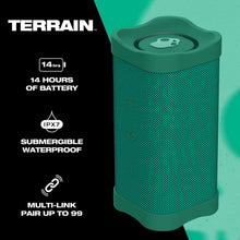 Load image into Gallery viewer, Skullcandy Terrain Wireless Bluetooth Speaker - IPX7 Waterproof Portable Speaker with Dual Custom Passive Radiators, 14 Hour Battery, Nylon Wrist Wrap, &amp; True Wireless Stereo
