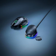 Load image into Gallery viewer, Razer Mouse Dock Pro with Wireless Charging Puck: Magnetic Wireless Charging - Integrated HyperPolling 8K Hz Transceiver - Anti-Slip Base - Chroma RGB Lighting - Classic Black
