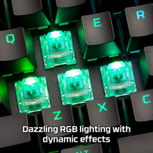 Load image into Gallery viewer, HyperX Alloy Origins - Mechanical Gaming Keyboard, Software-Controlled Light &amp; Macro Customization, Compact Form Factor, RGB LED Backlit - Tactile HyperX Aqua Switch (Renewed)
