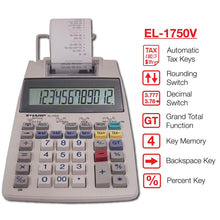 Load image into Gallery viewer, PRINTNG CALC 12DGT LCD

