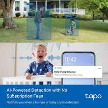 Load image into Gallery viewer, Tapo TP-Link Pan Tilt Security Camera for Baby Monitor, Dog Camera w/Motion Detection, 2-Way Audio Siren, Night Vision, Cloud &amp;SD Card Storage
