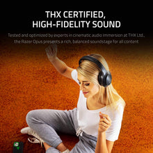 Load image into Gallery viewer, Razer Opus Active Noise Cancelling ANC Wireless Headphones: THX Audio Tuning - 25 Hr Battery - Bluetooth &amp; 3.5mm Jack Compatible - Auto Play/Auto Pause - Carrying Case Included - Classic Black
