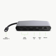 Load image into Gallery viewer, Belkin Thunderbolt Cable (Thunderbolt Dock for Mac and Windows) Dual 4K @60Hz, 40Gbps Transfer Speeds, 60W Upstream Charging
