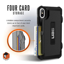 Load image into Gallery viewer, URBAN ARMOR GEAR UAG iPhone Xs Max [6.5" Screen] Trooper Feather-Light Rugged Card Case [Black] Military Drop Tested iPhone Case
