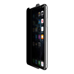 Belkin SCREENFORCE Tempered Glass Privacy Screen Protector for iPhone Xs Max, iPhone 11 Pro Max, OVA005zz