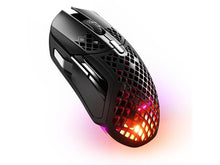 Load image into Gallery viewer, SteelSeries Aerox 5 Wireless - Holey RGB Gaming Mouse - Ultra-lightweight Water Resistant Design - 9 Buttons – Bluetooth/2.4 GHz - 18K DPI TrueMove Air Optical Sensor
