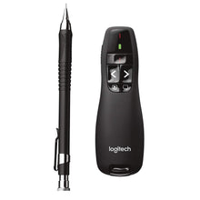 Load image into Gallery viewer, Logitech Wireless Presenter R400, Wireless Presentation Remote Clicker with 50 ft Red Laser Pointer 910-001356
