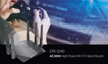 Load image into Gallery viewer, D-Link WiFi Router AC3000 Mesh Smart Internet Network Compatible with Alexa &amp; Google Assistant, MU-MIMO Tri Band Gigabit Gaming Mesh (DIR-3040-US) (Renewed)
