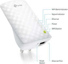 Load image into Gallery viewer, TP-Link AC750 WiFi Range Extender - Dual Band Cloud App Control Up to 750Mbps, One Button Setup Repeater, Internet Booster, Access Point Smart Home &amp; Alexa Devices (RE220) (Renewed)

