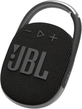 Load image into Gallery viewer, JBL Clip 4: Portable Speaker with Bluetooth, Built-in Battery, Waterproof and Dustproof Feature (Black)
