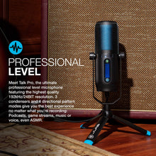 Load image into Gallery viewer, JLab Talk Pro USB Microphone, USB-C Output, Cardioid, Omnidirectional, Stereo, Bidirectional, 192k Sample Rate, 20Hz-20kHz Frequency Response, Volume, Gain Control, Quick Mute, Plug &amp; Play
