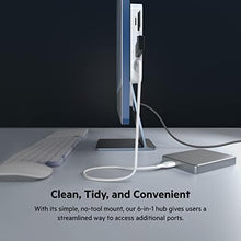 Load image into Gallery viewer, Belkin USB-C 6-in-1 Multiport Hub with Mount, USB-C Docking Station with MicroSD Card Reader, Powered USB Hub, Compatible with MacBook, Chromebook, iMac, PC, and Other USB-C Devices - White

