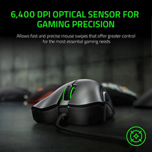 Load image into Gallery viewer, Razer DeathAdder Essential Gaming Mouse: 6400 DPI Optical Sensor - 5 Programmable Buttons - Mechanical Switches - Rubber Side Grips - Classic Black (Renewed)
